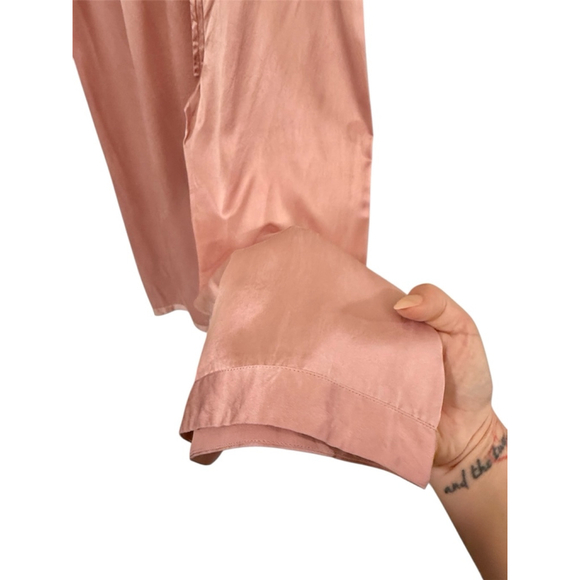 Lilysilk Women's Pink 22 Momme Mulberry Silk Pajamas Set Full Length - XL - Picture 9 of 17